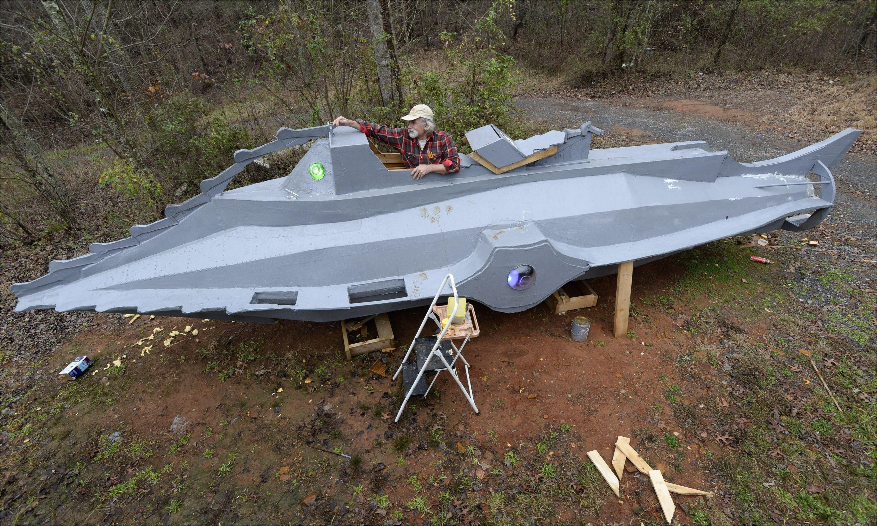 enthusiast builds a 36 feet long replica of the nautilus submarine