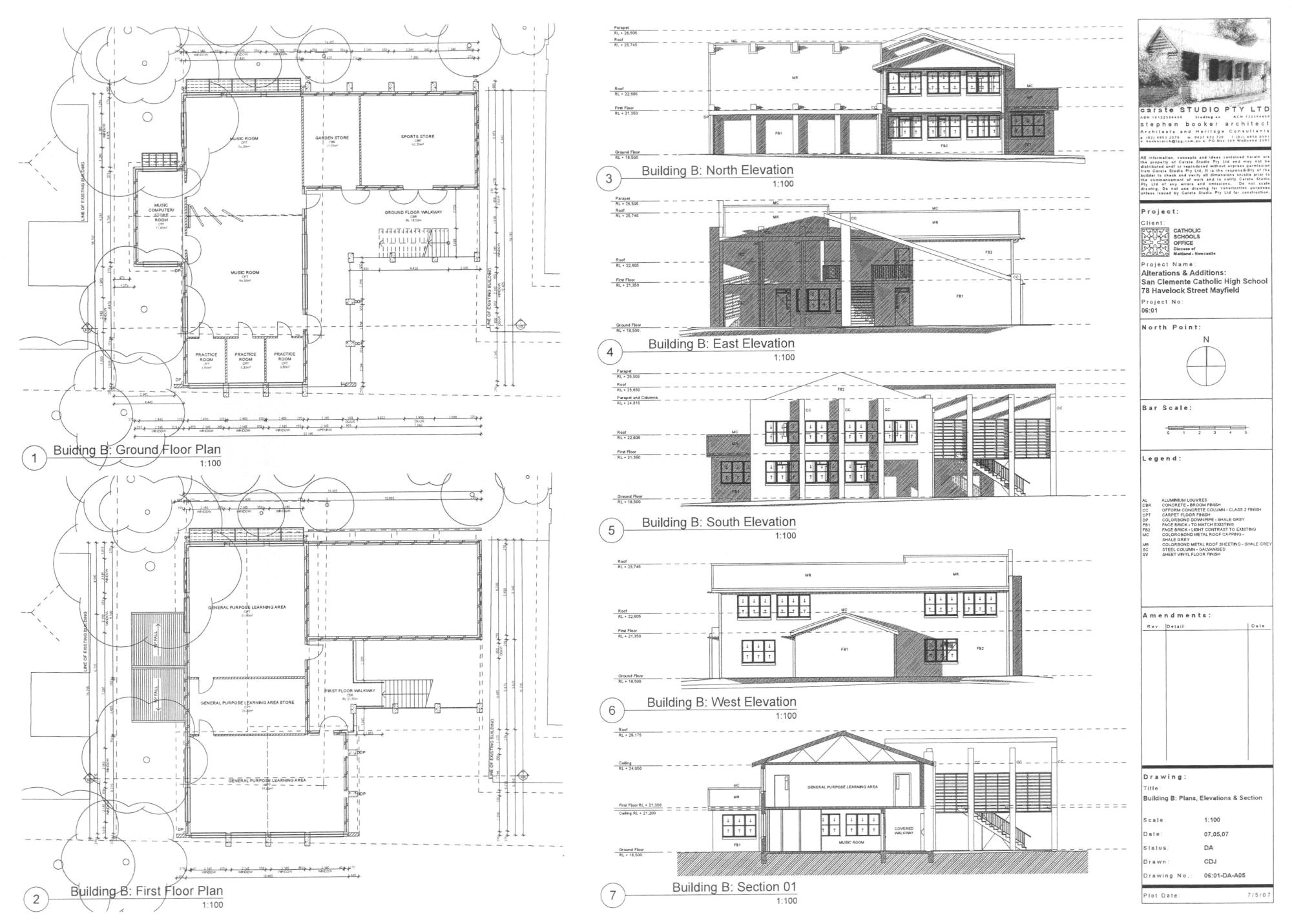 building plans and elevation