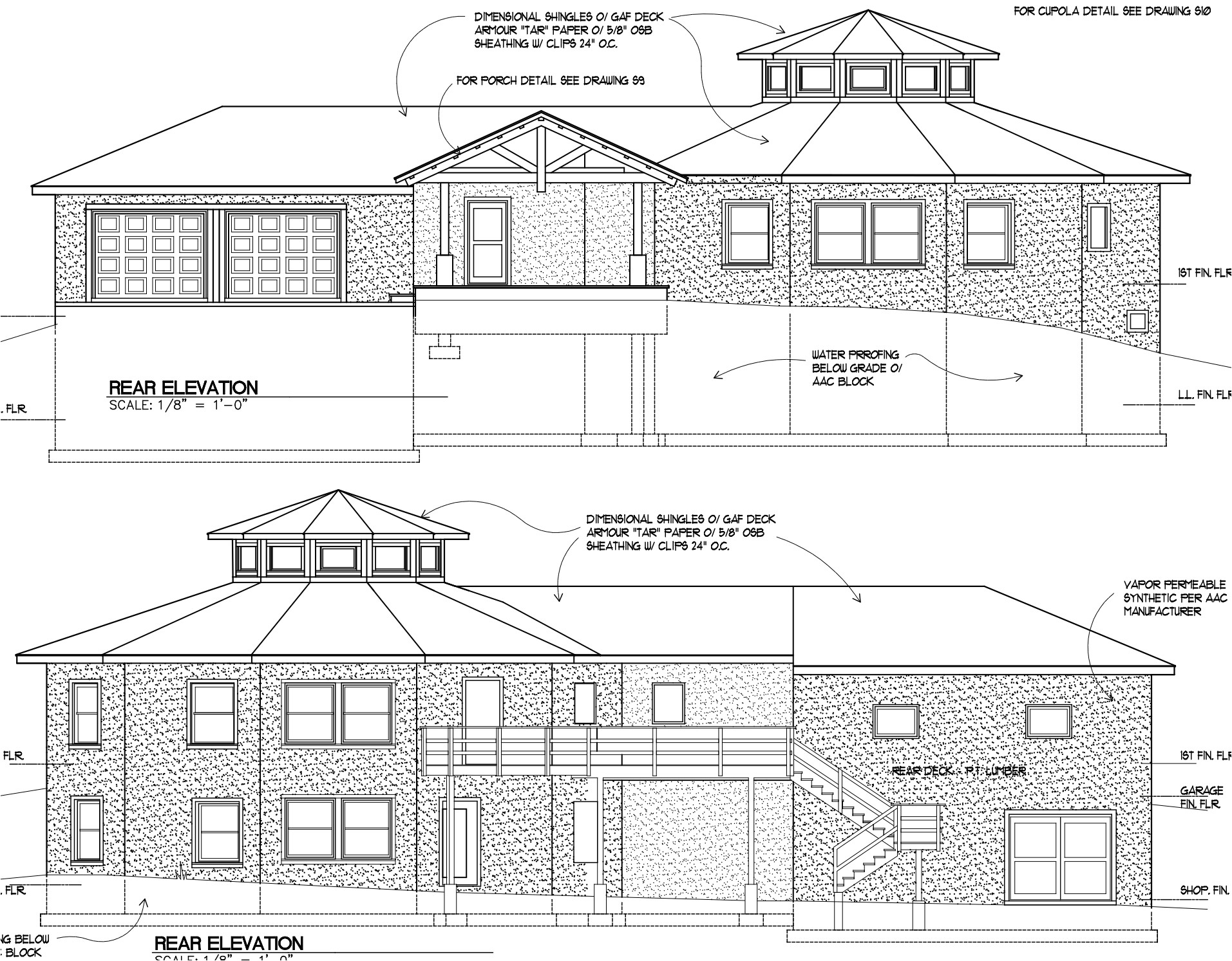 home plan drawings elevation 2