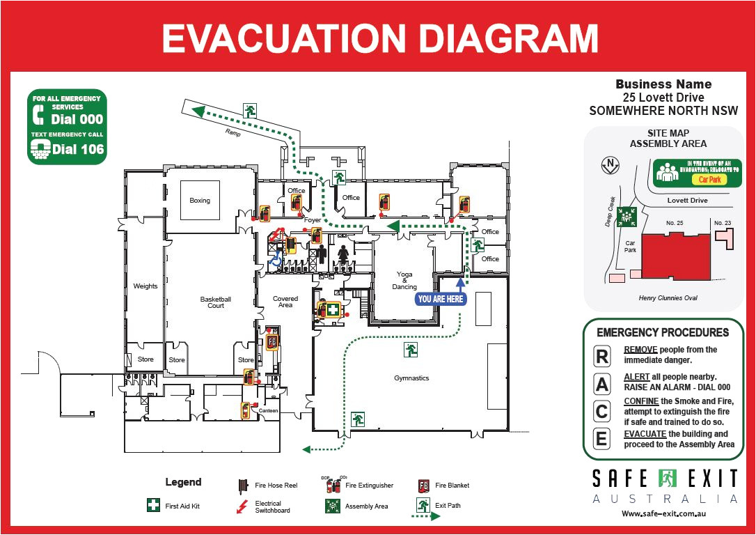 Home Emergency Evacuation Plan How To Draw An Evacuation Floor Plan 