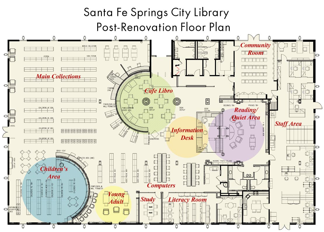 Modern Library Floor Plan