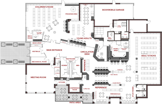 school library floor plan design carrolllibrary floorplan