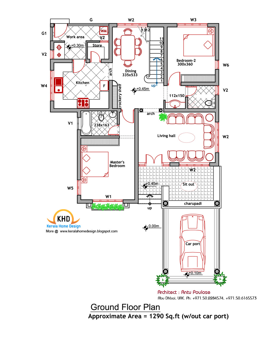 house plan and elevation 2000 sq ft
