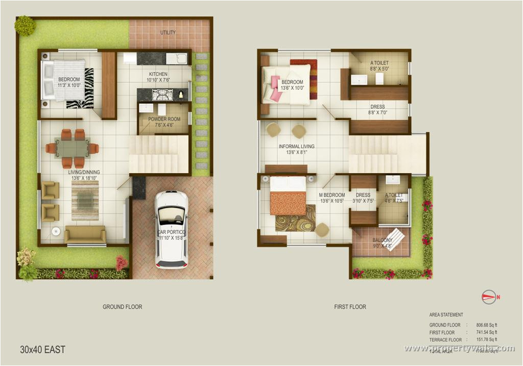 duplex house plans india floor