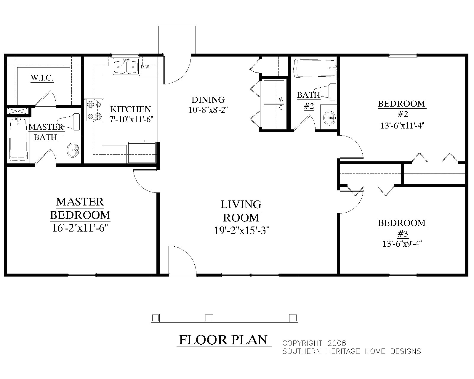 2000 sq ft ranch home floor plans