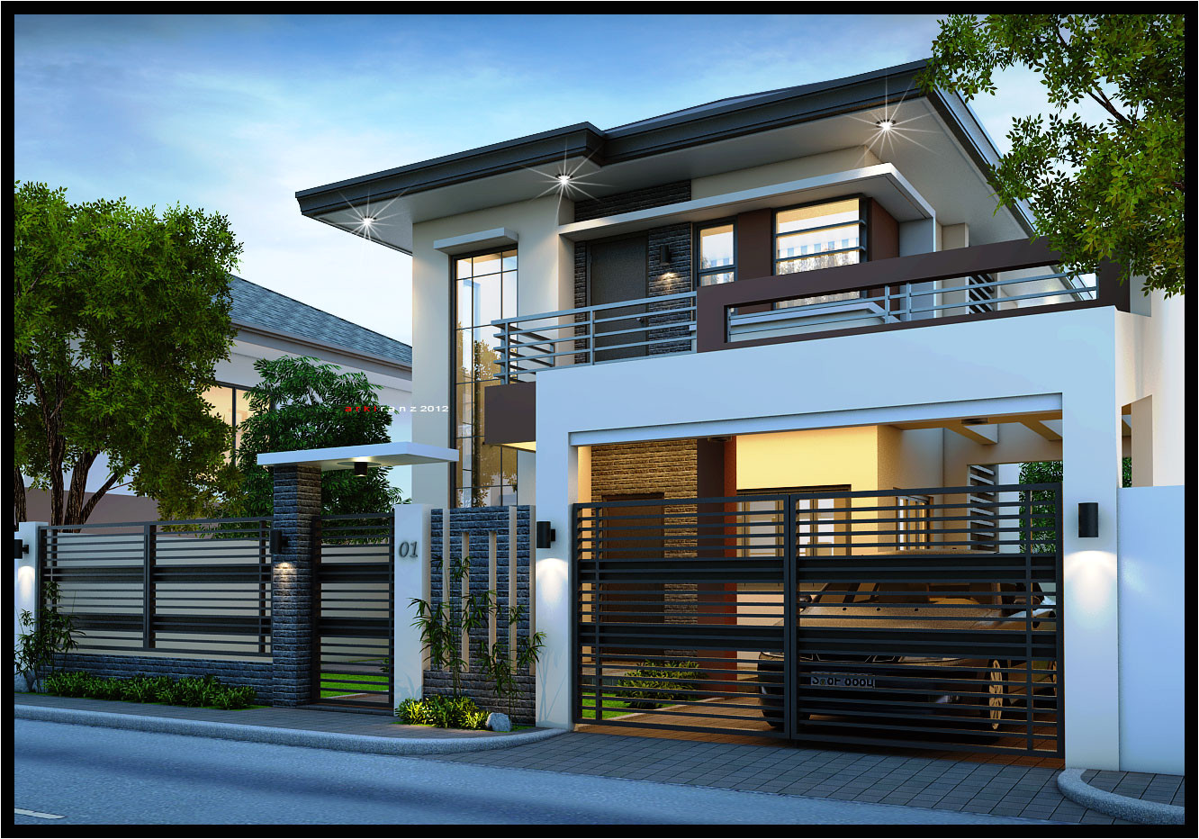 best 2 storey modern house plans picture