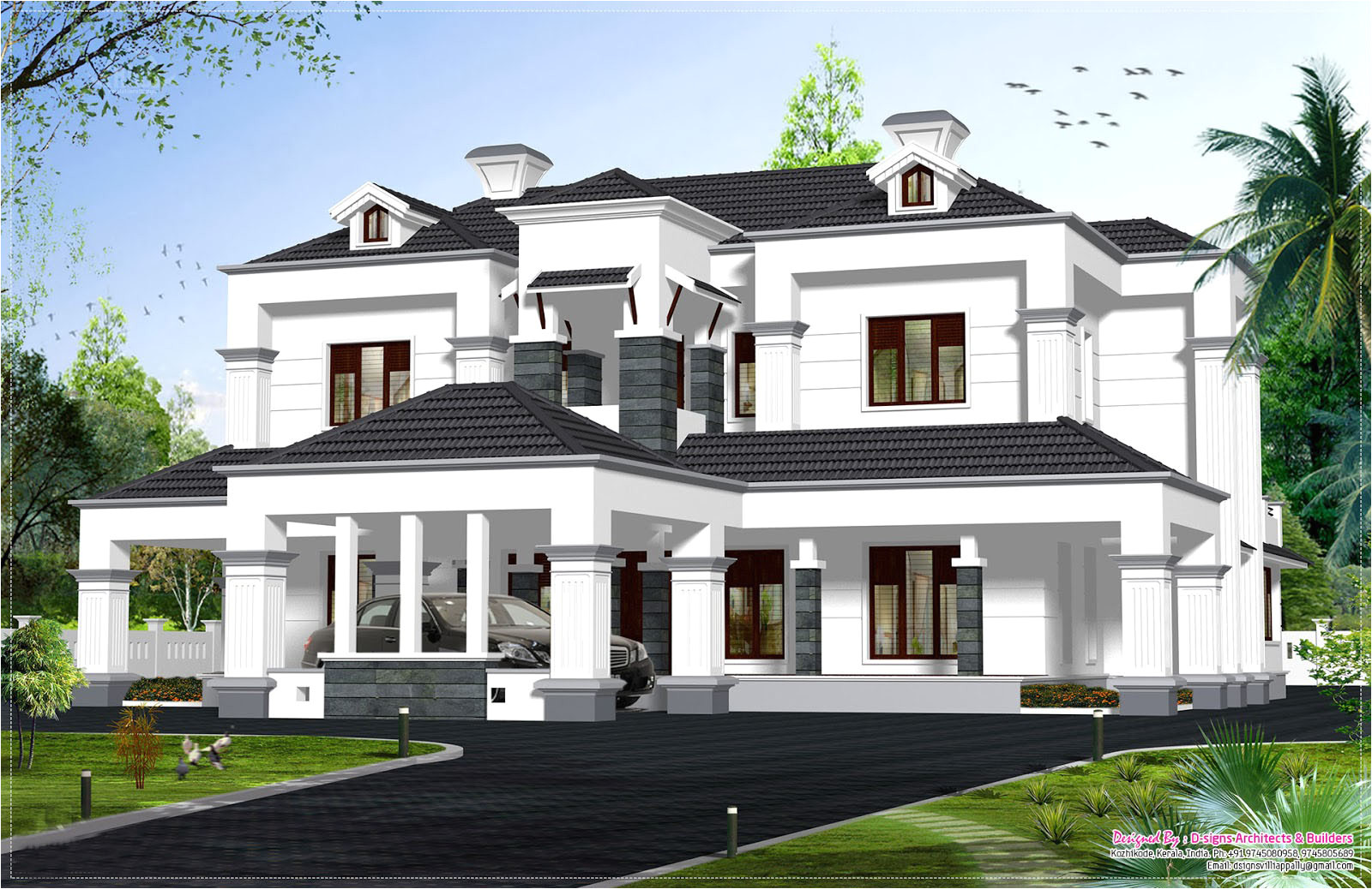 kerala house model which victorian style design