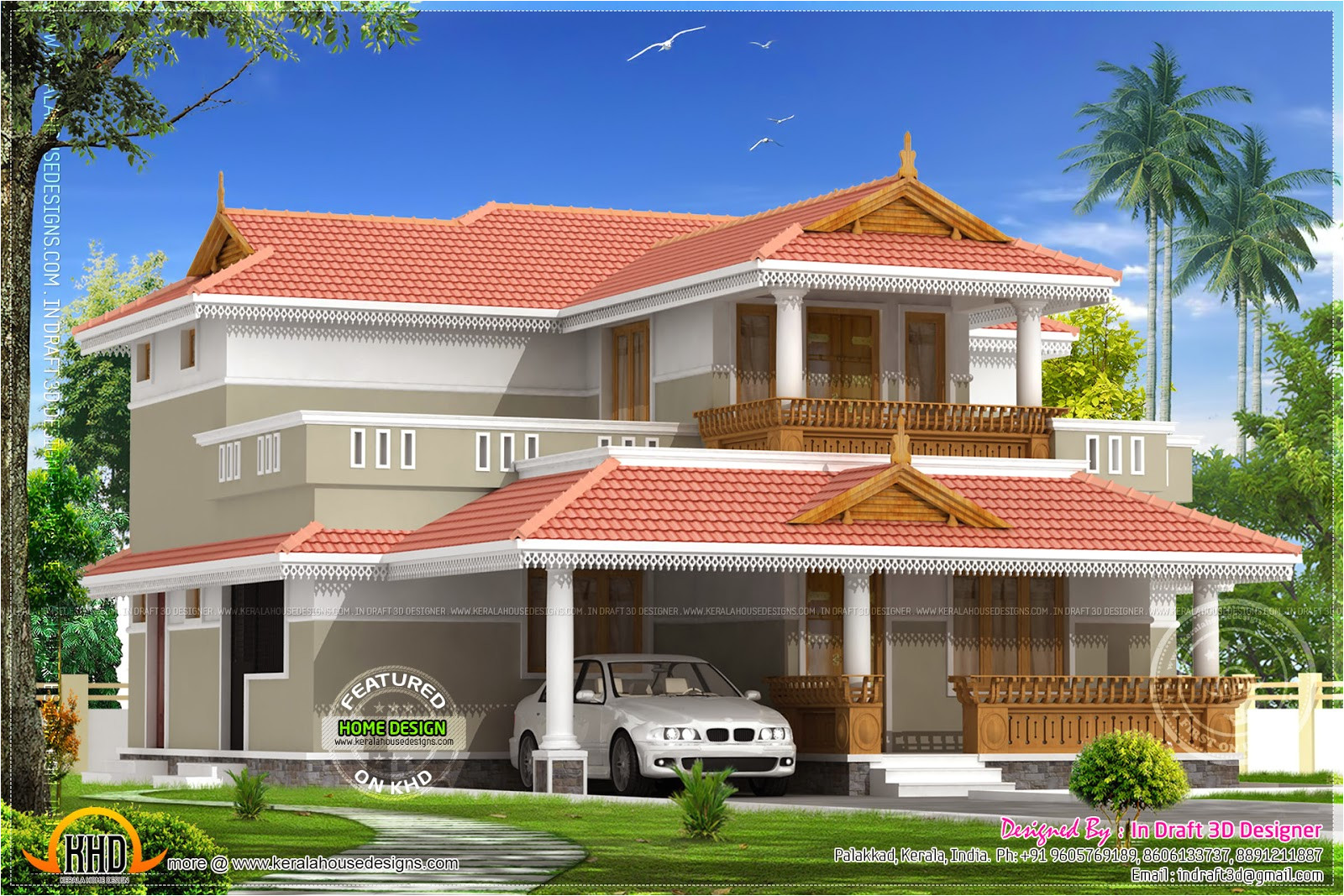 kerala model house 2226 square feet