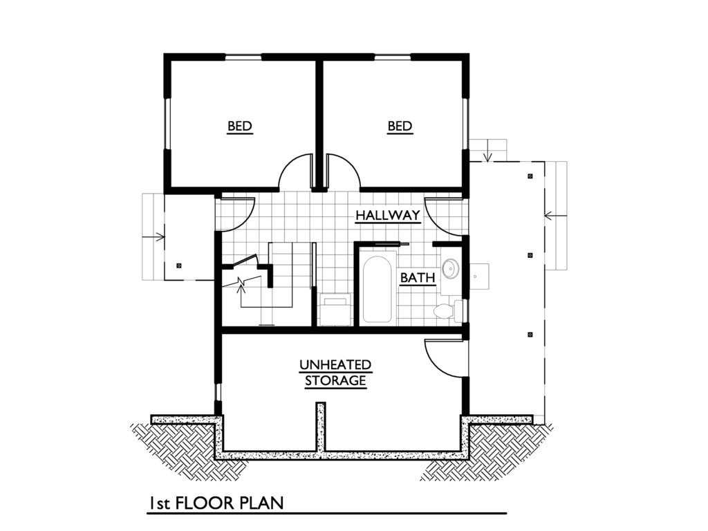 1000 square feet house design