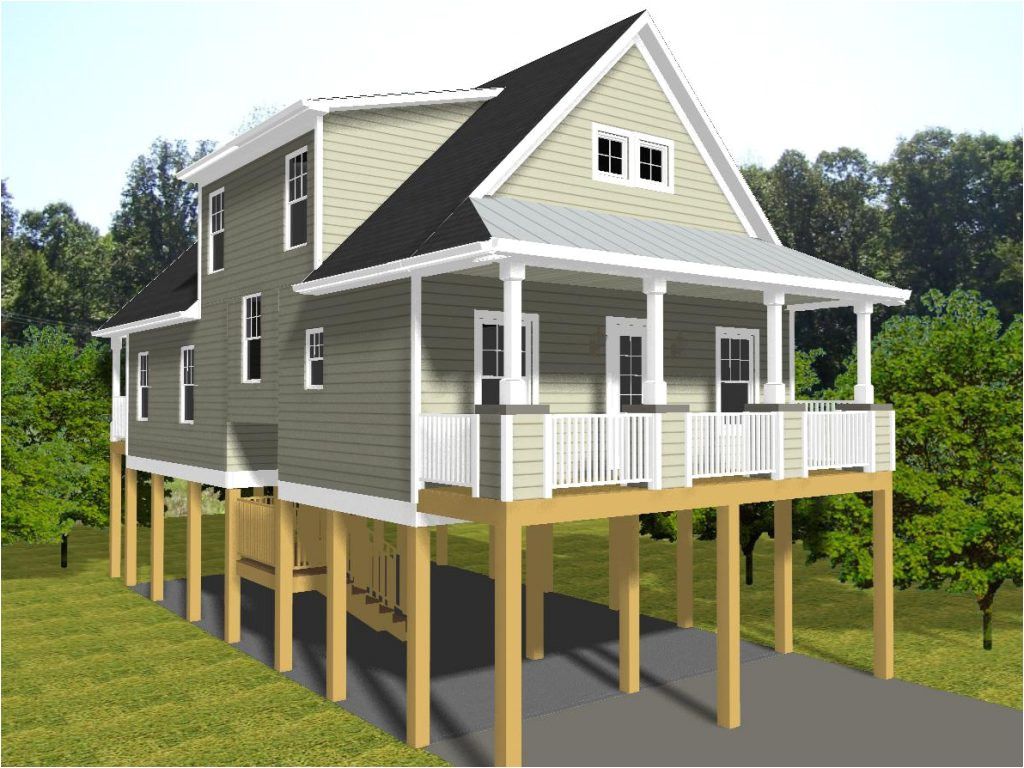 tiny house plans on pilings