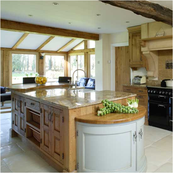 large open plan country kitchen