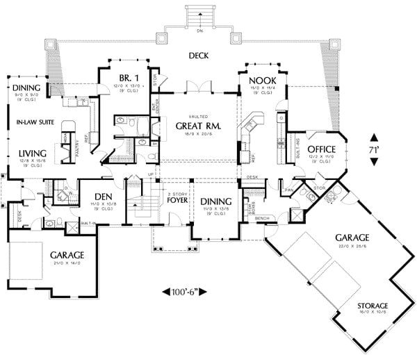ranch house plans with inlaw apartment