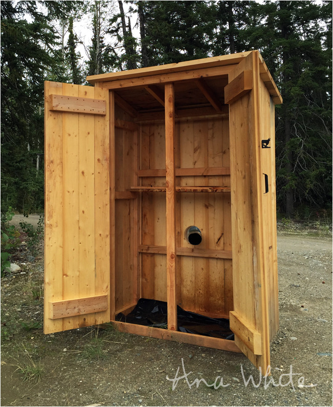 small outdoor shed or closet converted smokehouse
