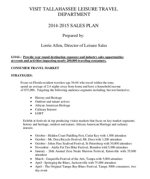 sample sales plan