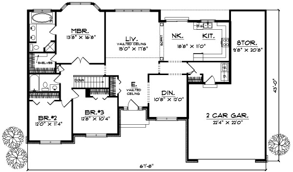 House Plans 3 Bedroom 2.5 Bath Ranch House Plans Ranch 3 Bedroom Homes Floor Plans