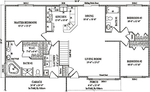 house plans ranch 3 bedroom