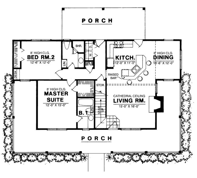 2000 square foot house plans with wrap around porch