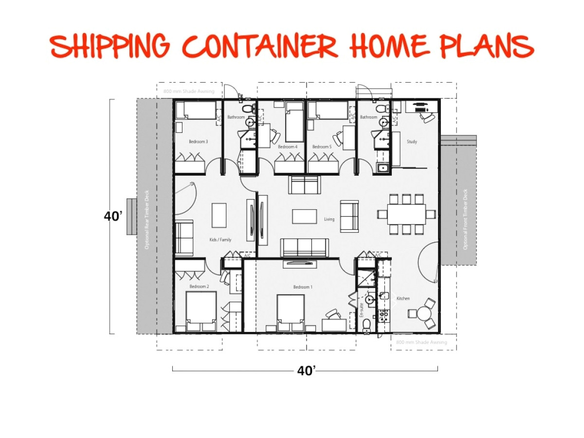 shipping containers house plans
