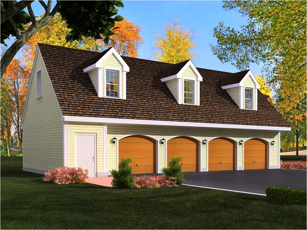 4 car garage house plans