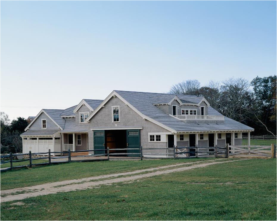 House With Attached Barn Plans Plougonver