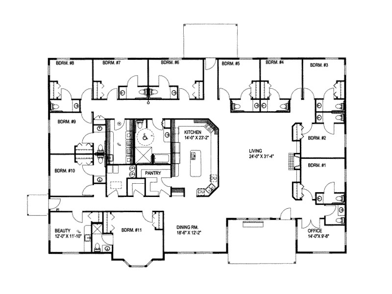 large ranch house plans