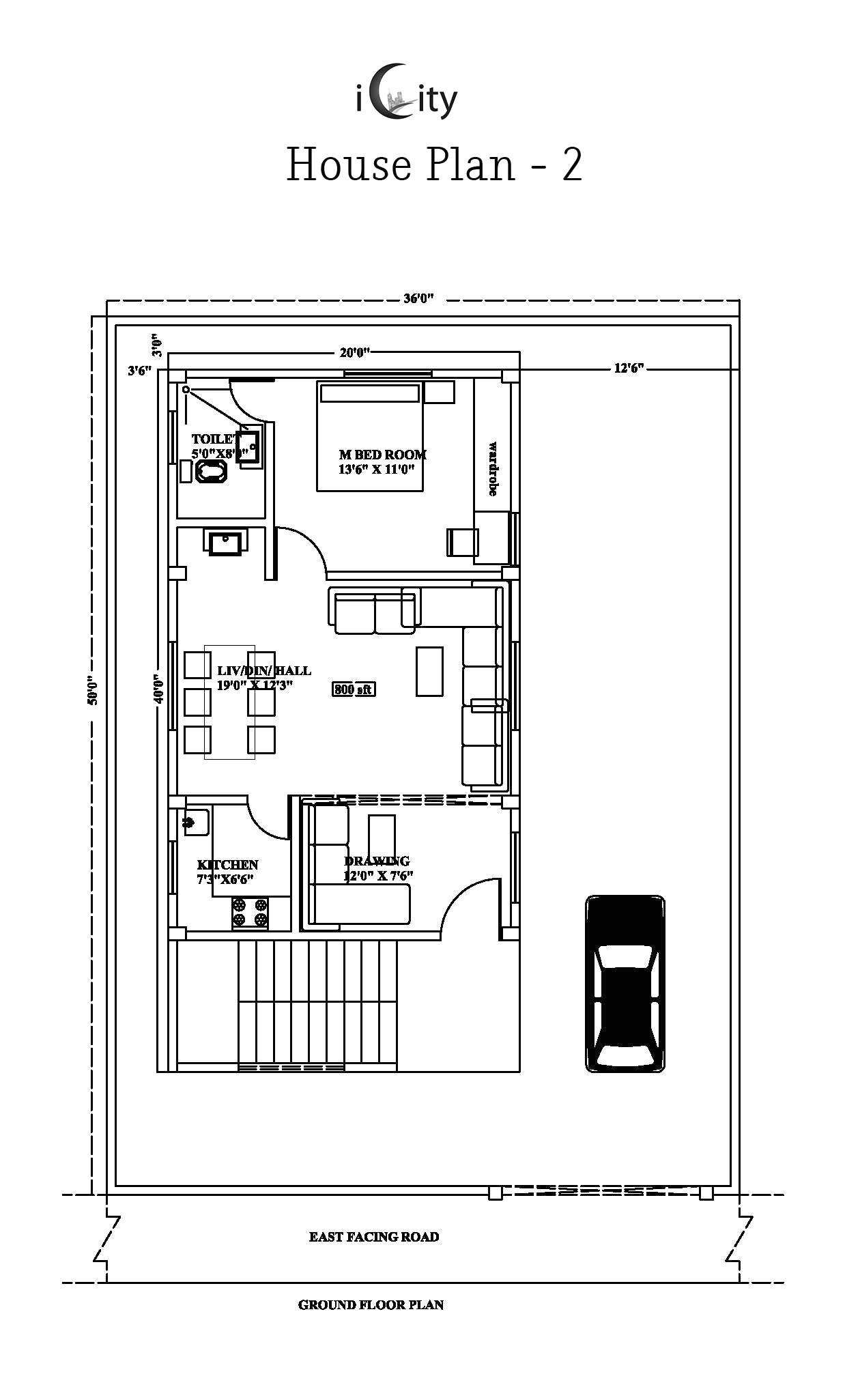 house plan for 500 sq ft in india