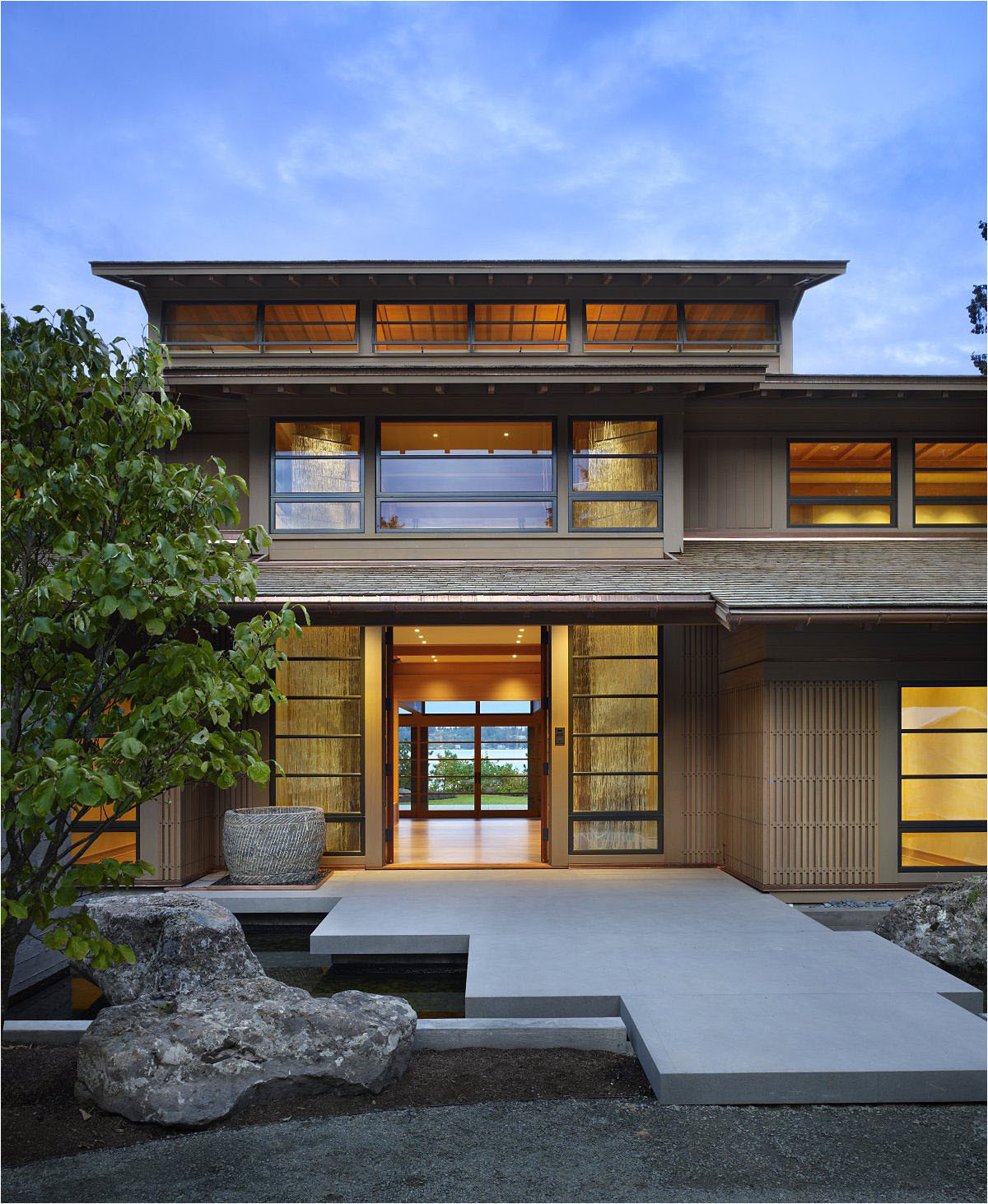 contemporary house in seattle with japanese influence