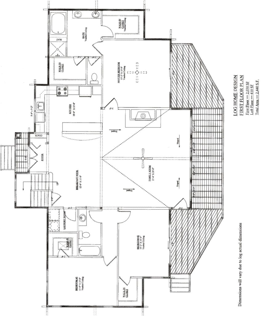 log cabin floor plans