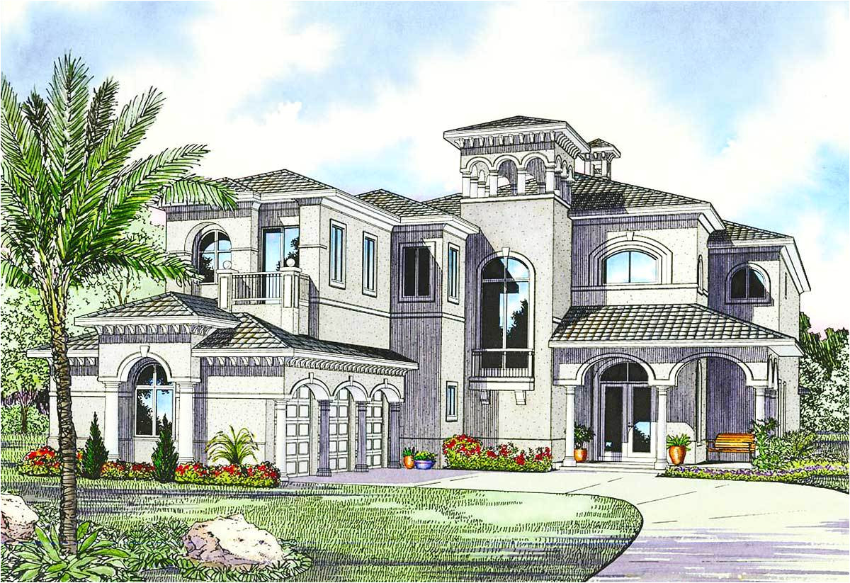 luxury mediterranean house plan 32058aa