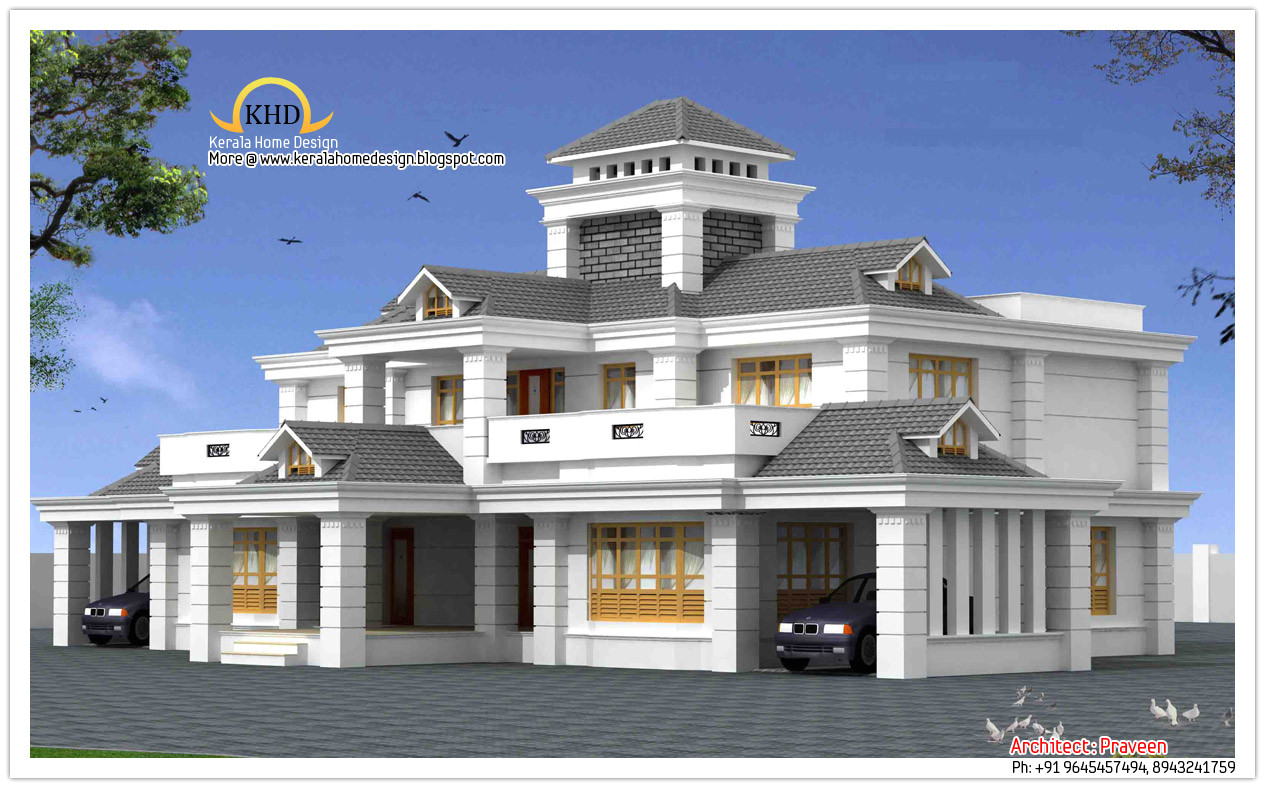 luxury home design elevation 5050 sq ft