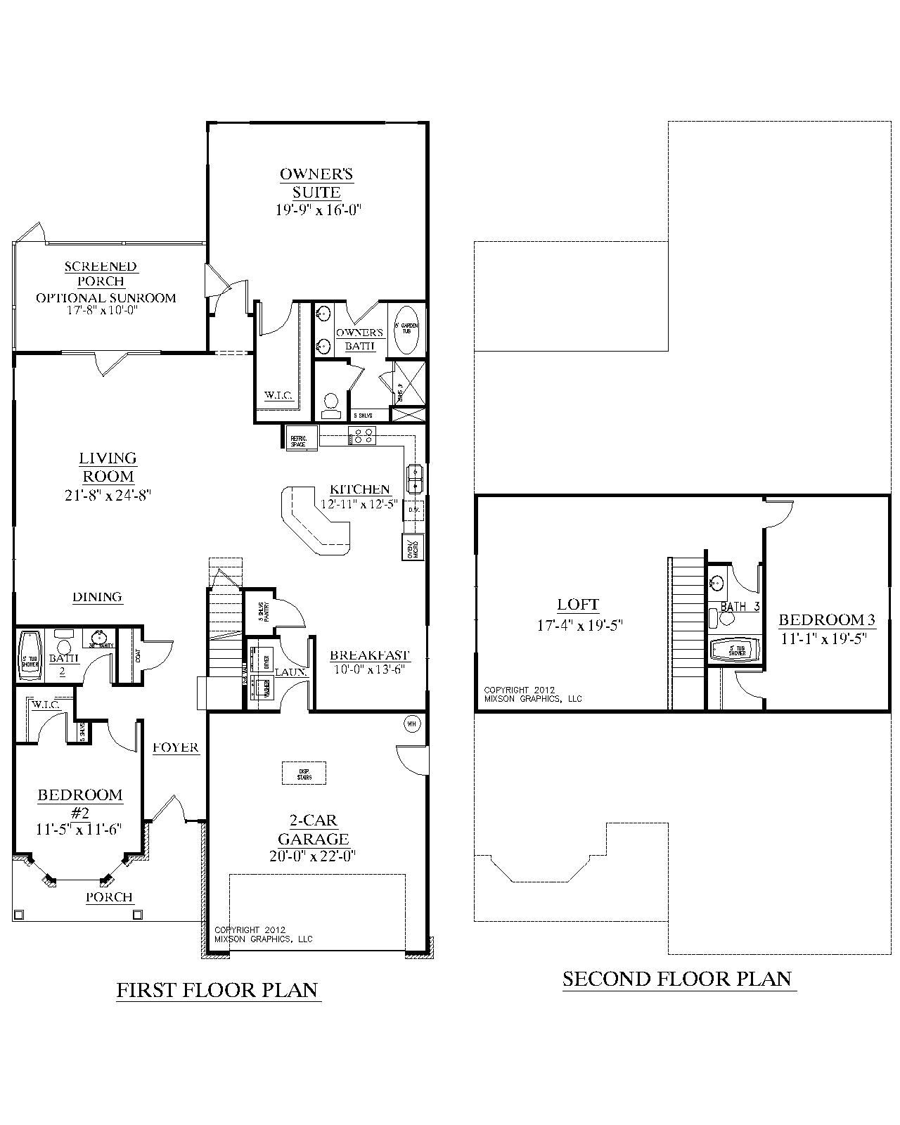 2 story house plans with master on main floor