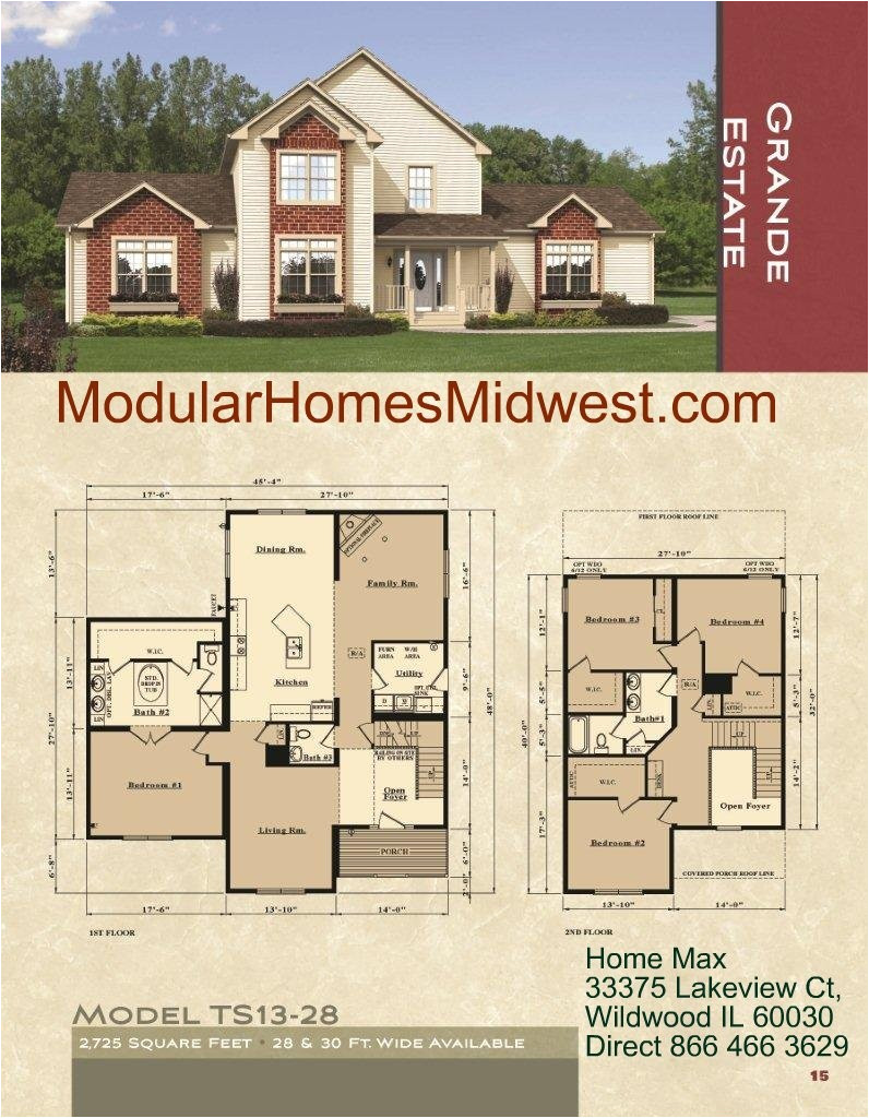 modular home floor plans illinois