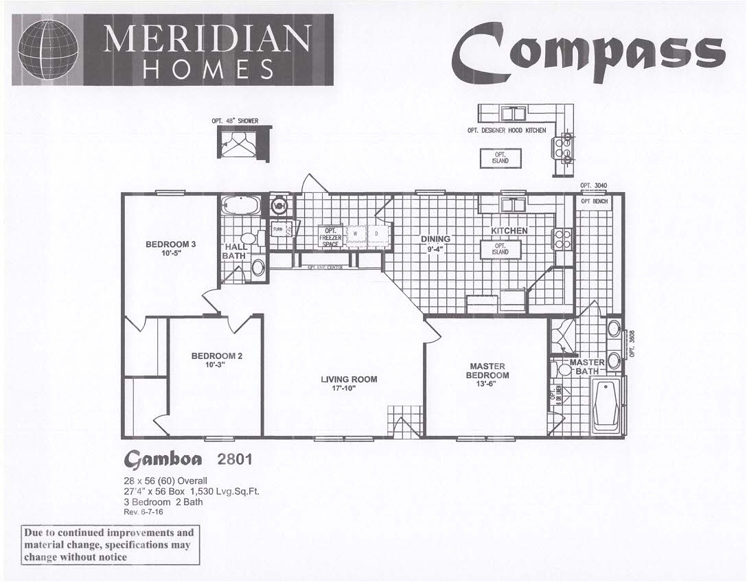 meridian homes floor plans awesome meridian 267 house plans design ideas
