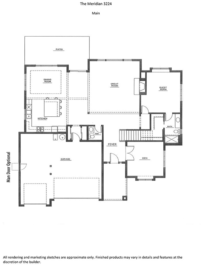 Meridian Homes Floor Plans the Meridian