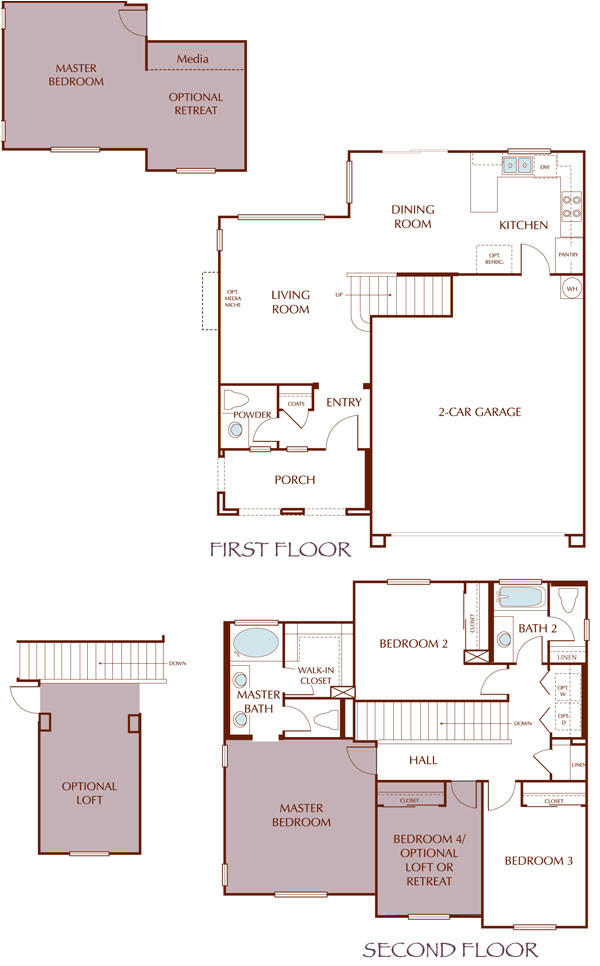 meritage homes floor plans