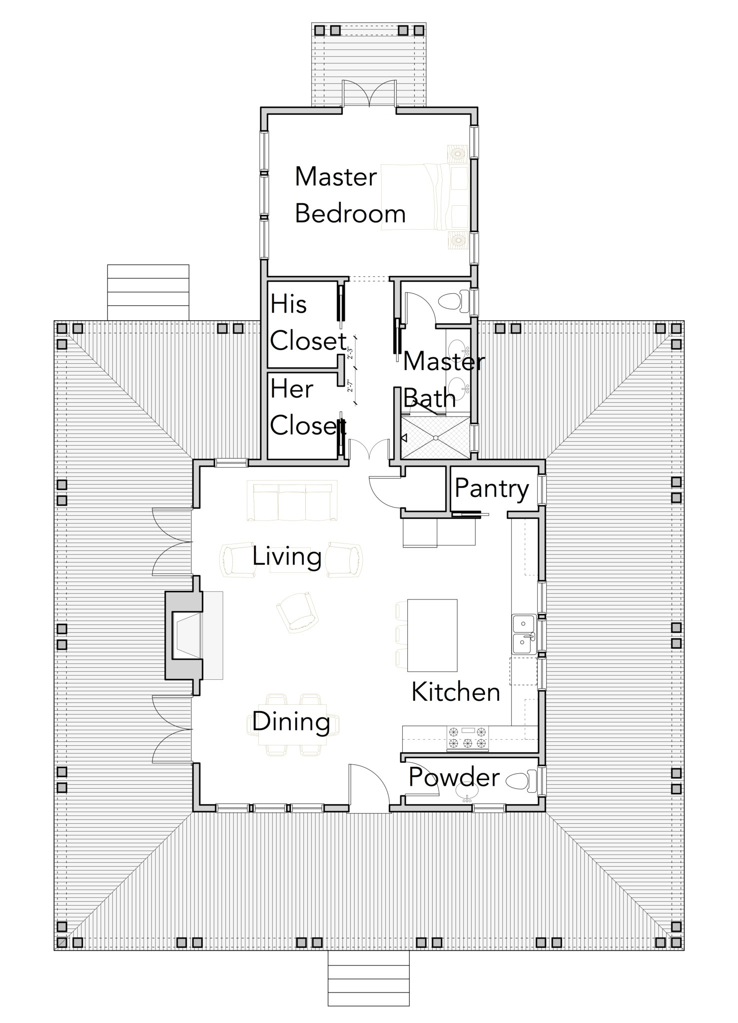 micro compact home floor plan