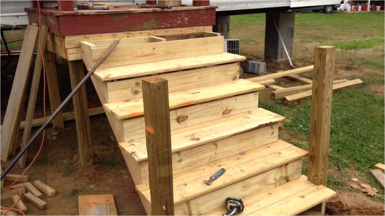 build deck onto used mobile home youtube 105005