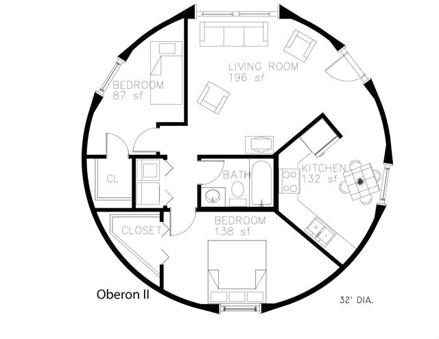 monolithic dome home floor plans