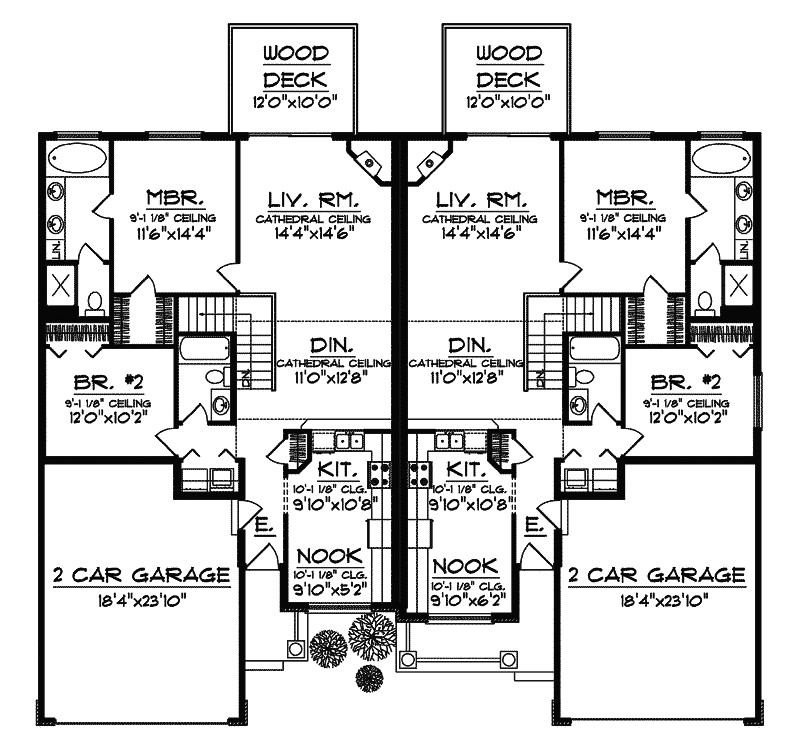 marvelous multi family home plans 11 multi family house floor plans