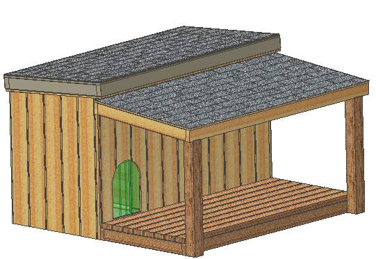 complete set insulated doghouse plans