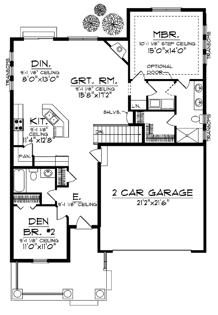 house plans for narrow lots with basement