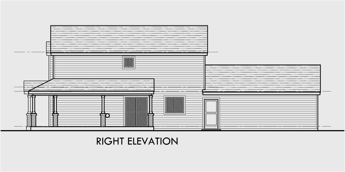 house plans narrow lot rear entry garage