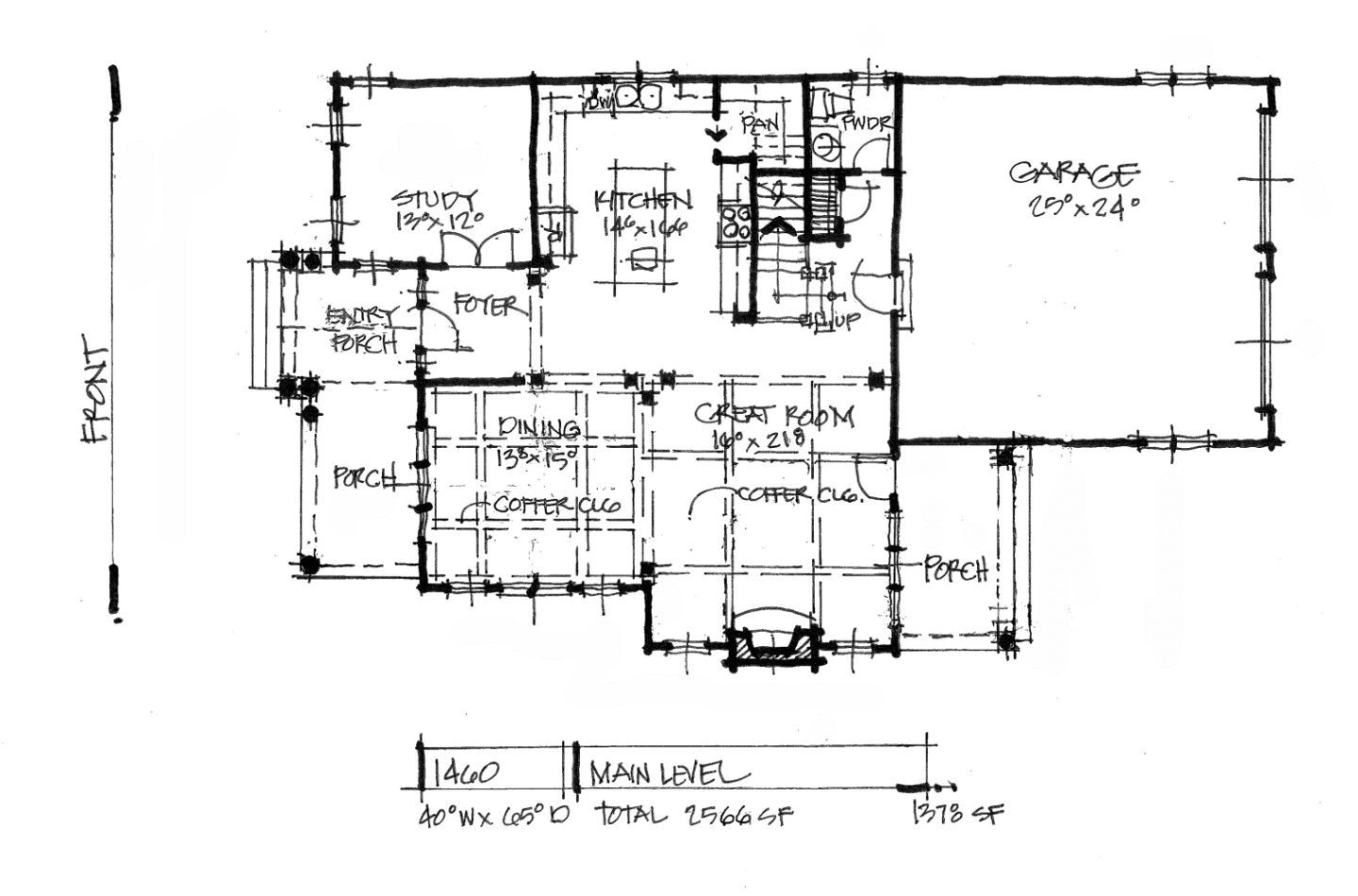 narrow lot rear entry garage house plans