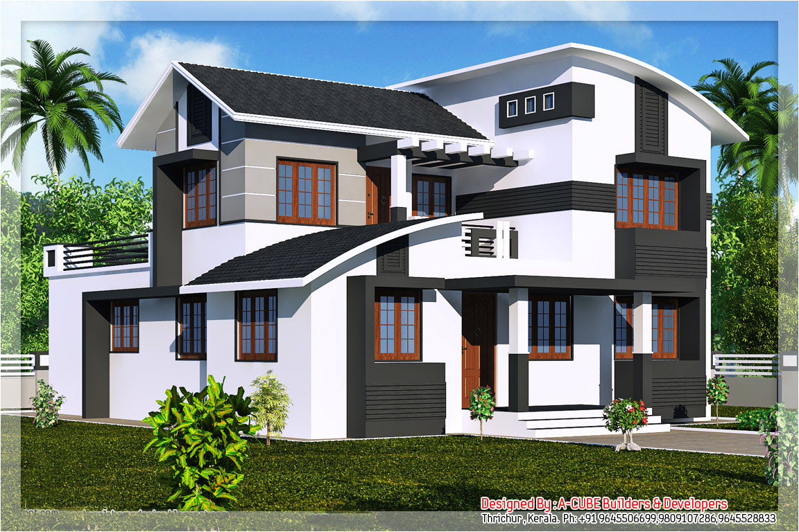 kerala new style house photos