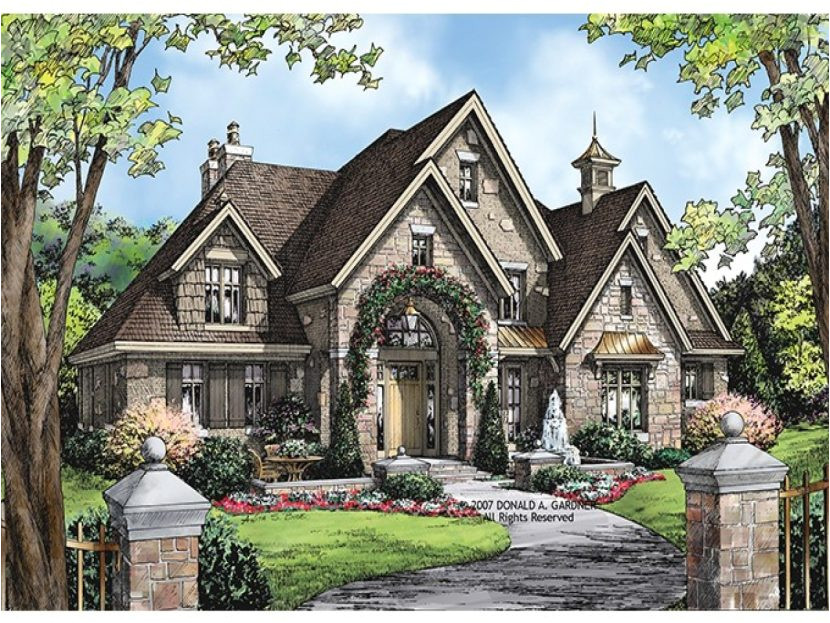 old world style cottage house plans