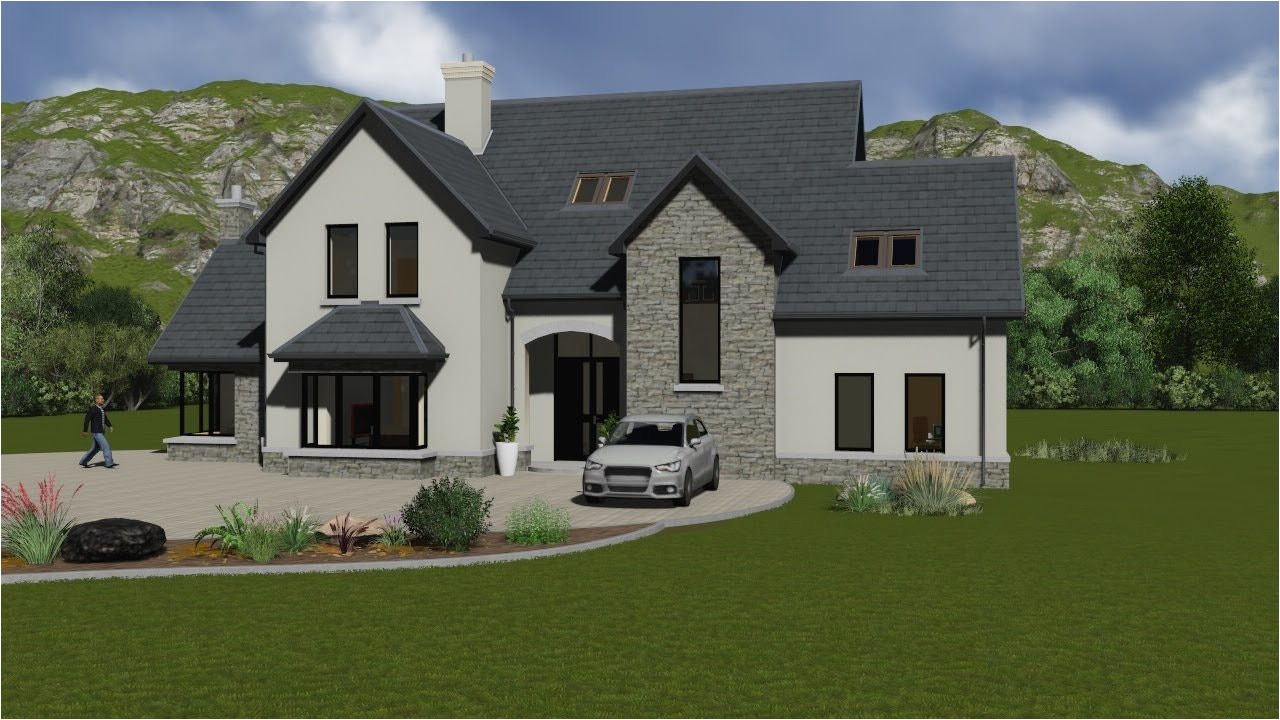 story and a half house plans ireland