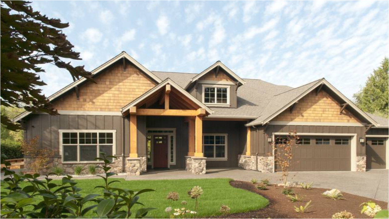 0ef3b6fd506e80b1 modern one story ranch house one story craftsman house plans