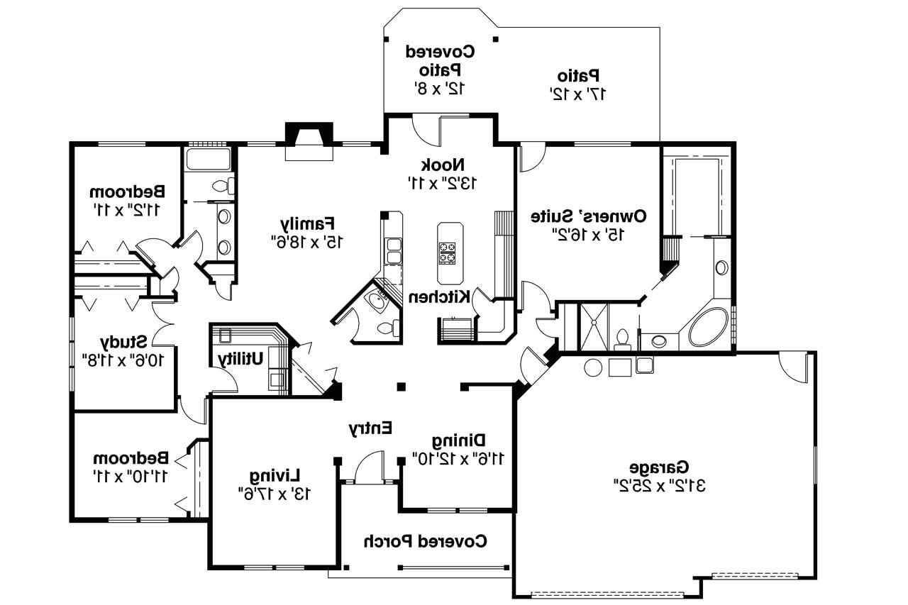 large one story ranch house plans