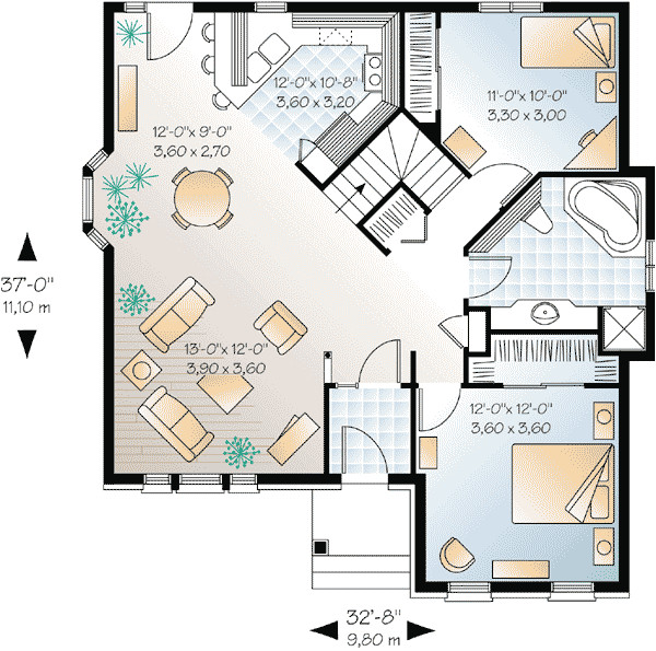 Open Floor Plan Small Homes Best Open Floor House Plans Cottage House Plans
