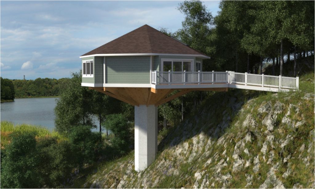 pedestal-house-plans-octagon-house-on-pedestal-pedestal-octagon-house-piling-plougonver